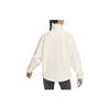 Nike Therma-FIT One Loose V-Neck Fleece Sweatshirt Women Tops Light-Ivory FB5643-110