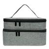 Double-Layer Nail Polish Storage Bags Large Capacity Nail Polish Bottle Organizer Multi-Spacer Bottle Trimmer Nail Tool Box Tote