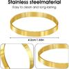 Round Modern Gold Napkin Rings Set of 12, Perfect for Cloth Napk, Weddings, Parties, Ramadan & Easter, Table Decor