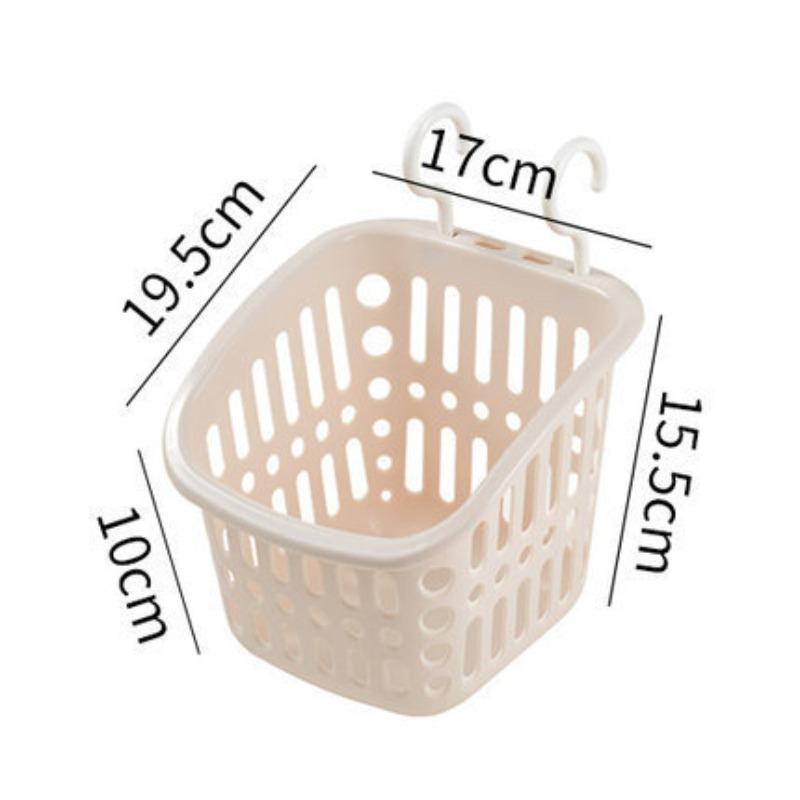 Hangable Storage Basket Bathroom Hanging Basket Dormitory Household Plastic Toilet Washing Multifunctional Stackable Hanging Basket