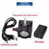 USB Powered Microscope Lamp White LED Microscope Ring Light  Industry Microscope