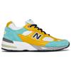Sneakersnstuff X New Balance 991 Made In England Secret Colorway Men Sneakers Yellow Mint White M991SNS