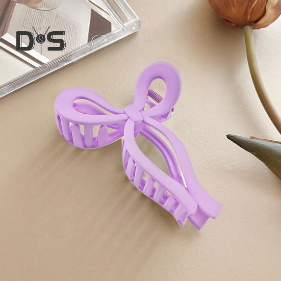 Women Hair Claw Bowknot Shape Anti-slip Design Hair Clip Back Head Large Hair Grip Clip Shark Hair Claw Hair Accessories