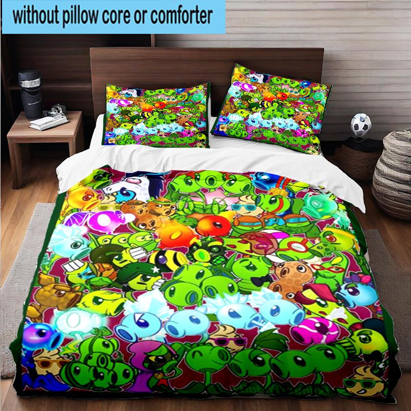 3PCS Zombie Party 3pcs Bedding,Including 3PCS Duvet Cover And 2pcs Pillowcases Perfect for Christmas,Ideal for Bedroom, Dormitory