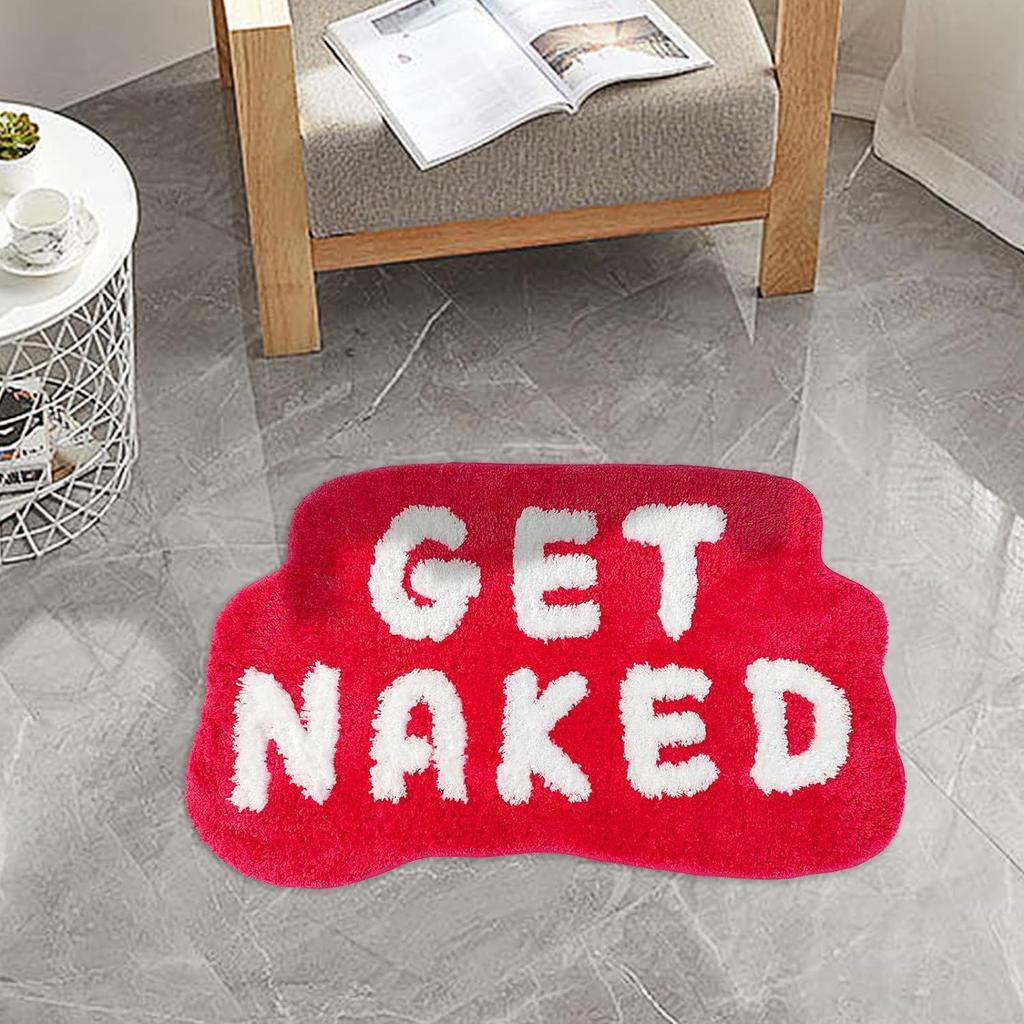 English Letter Imitation Cashmere High Density Floor Mat Dirty Resistant Floor Mat Bathroom Water Absorbing and Anti Slip Floor Mat