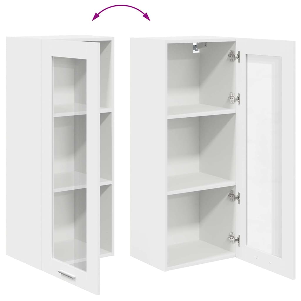 Wandkast met Opbergruimte Wit 40 x 31 x 100 cm Spaanplaat