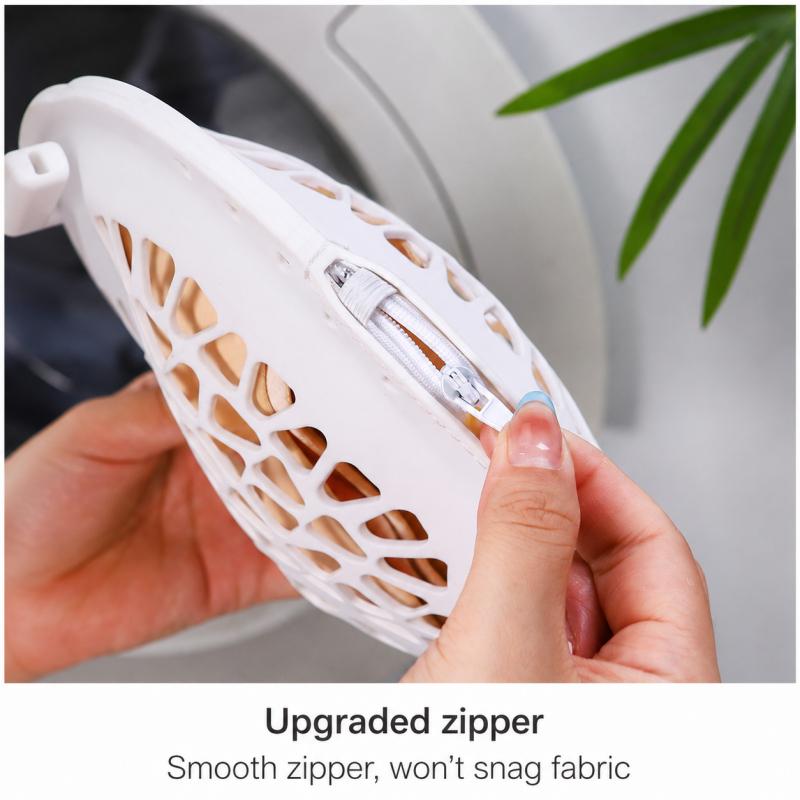 Bra Laundry Bag TPR Mesh Zipper Protective Underwear Washing Machine Cage Anti Deformation Delicate Clothing Holder For Home Travel Use