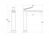 Besco VEO I chrome high washbasin tap