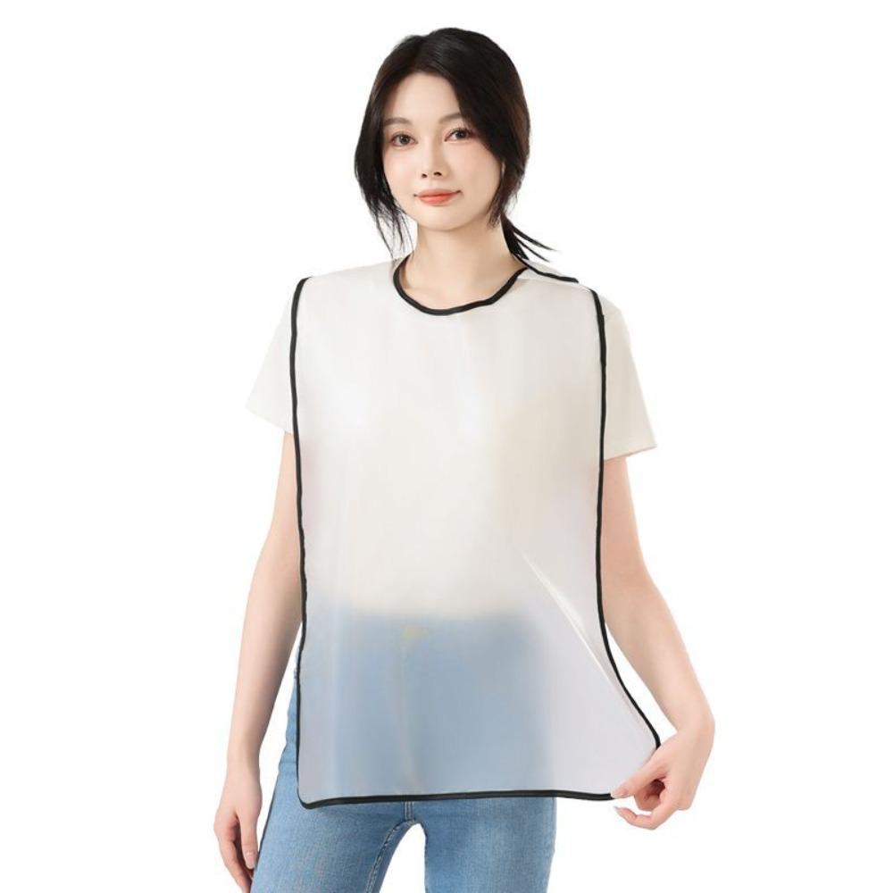 Waterproof TPU Apron Stain-proof Dishwashing Cleaning Apron Catering Work Clothes Baking белый