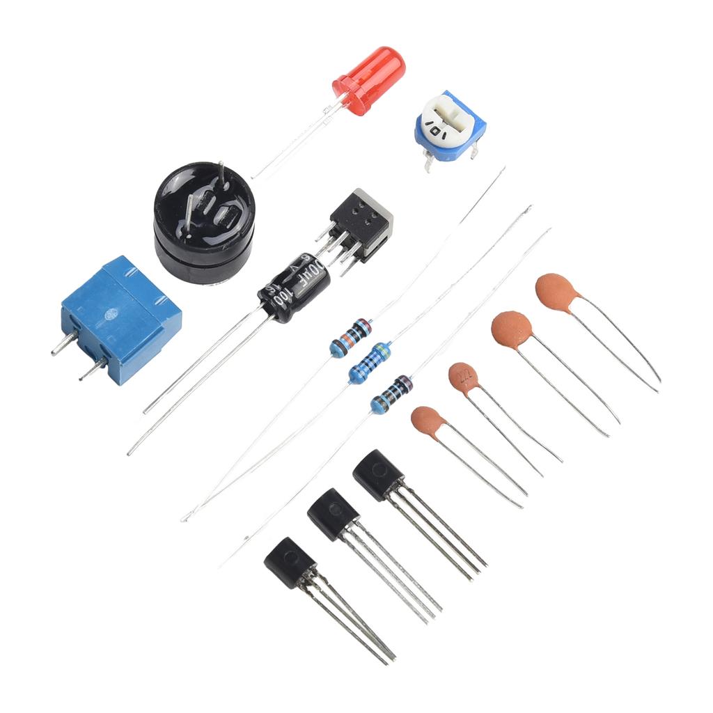 Metalldetektor-Kit für Heimwerker Einfach zu montieren Berührungsloser Sensor PVC+Metall-Material Ton- und Lichtdetektion 25