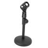 Desktop Microphone Stand with Clip and Base Adjustable Height Desk Lifting Mic Holder for