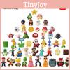 48 Stück Super Mario Bros Luigi Actionfiguren Set Kuchen Dekoration Ornamente Ungiftig Kein Verblassen
