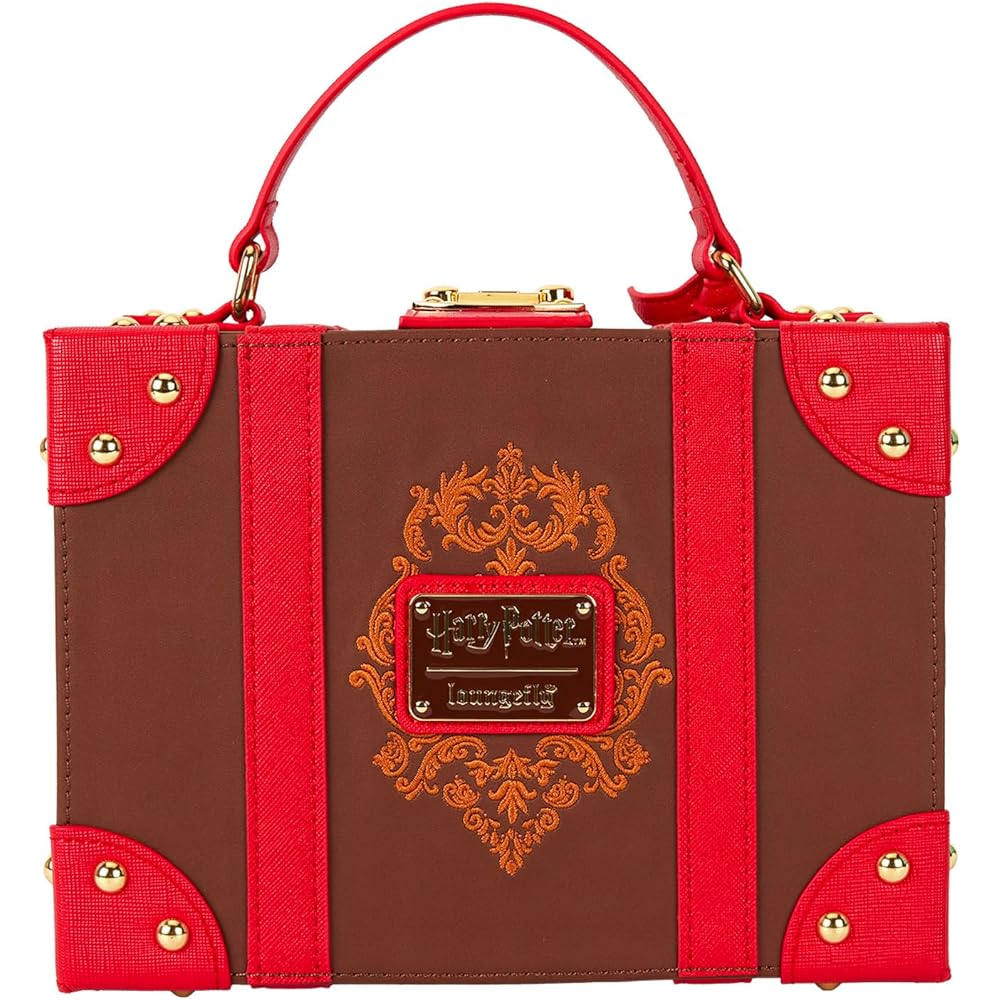 Loungefly Harry Potter Hogwarts Express Luggage Crossbody Bag Multicolor Standard Size Crossbody