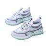 Women's Lightweight and Breathable White Sports Shoes - Comfortable Low Cut Lace Up Casual Walking Shoes, Outdoor Travel Shoes