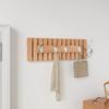 Day and Night - Day and Night Wall Coat Rack Solid Walnut Wood 42x8.5x14 Cm
