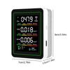 5-in-1 Indoor Air Quality Monitor Temperature Humidity Detector CO2 TVOC HCHO Tester Air Quality Detector for Home Office