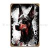 Doberman Portrait Metal Plaque Poster Garage Character Classic Poster Bar Tin Sign Poster