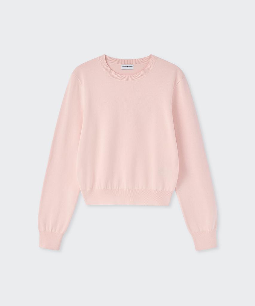 MUSINSA STANDARD WOMAN Women'S Washable Supima Cotton Crew Neck Knit [Rose Water]