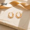 Everyday Earrings 1 Pair Hoop for Women Thick Chunky Fine