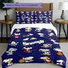 3pcs Duvet Cover Set (1*Duvet Cover + 2*Pillowcase, Without Core), Snoopy Print Bedding Set, Bedroom Decor, All‑Season, Birthday Gift