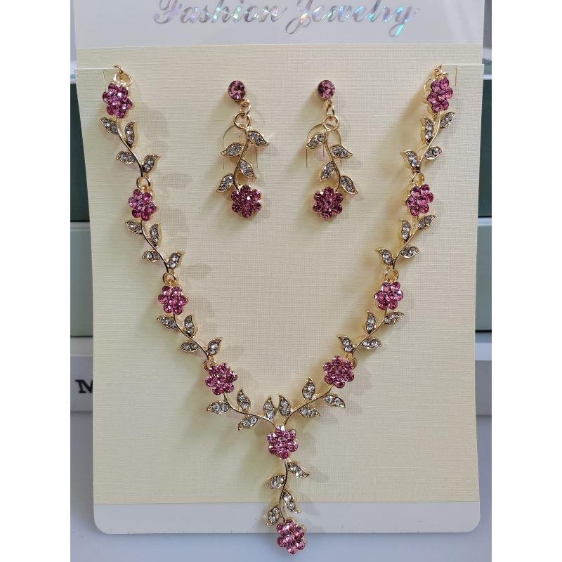 Wedding Butterfly Necklace Earrings, Bridal Accessories, Banquet Jewelry Set, One Piece Will Be Sent on Behalf of You.