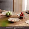 Zen Ceramic High-Footed Snack Plate for Dim Sum and Fruit