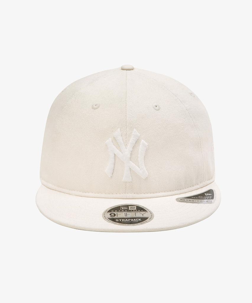 New Era Mlb New York Yankees Denim Basic Retro Crown Strap Bag Ivory