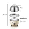 360W Elektrischer Eierkocher Frühstücksmaschine Multicooker Dampfgarer Automatischer Eierkocher Home Egg Custard Dampfgarer mit Timer