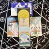 NIMN White Cat Tarot for Cat Lovers, Cute 78-Card Tarot Deck, 10.3*6cm Whimsical Watercolor Feline Kawaii Tarot