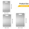 Upgrade Double Sided Stainless Steel Cutting Board for Kitchen Non Stick Meat Chopping Boards for Vegetables Fruits Cheese