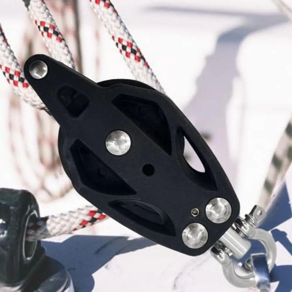Nylon Stainless Steel Pulley Block Efficient Bearing Design Sailing Pulley  Sailing Accessories
