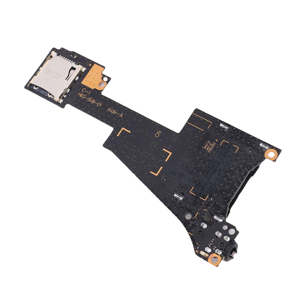 Card Reader Replacement for     HEG-001 Console Game Card Read   Memory Card Slot PCB Module with Headphone  