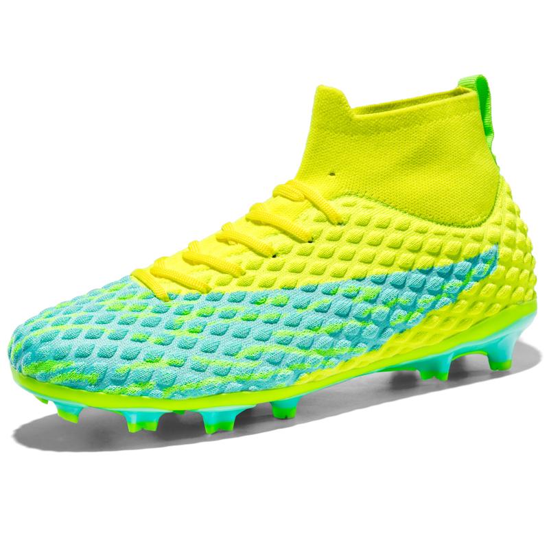 

Мода Мода Мужские футбольные бутсы FG Бутсы для игры на газоне Тренировочная обувь Модный дизайн Высокое качество Уличные кроссовки Высокие футбольные бутсы 45 45 зелёный