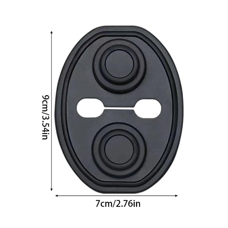 Silicone Car Lock Protectors Absorption Impact Reduction Car Lock Pad Noise Dust Protection Fit Vehicles Easy installs