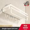 Bathroom Wall Mount Aluminum Storage Shelf With Removable Design For Toilet And Vanity Use