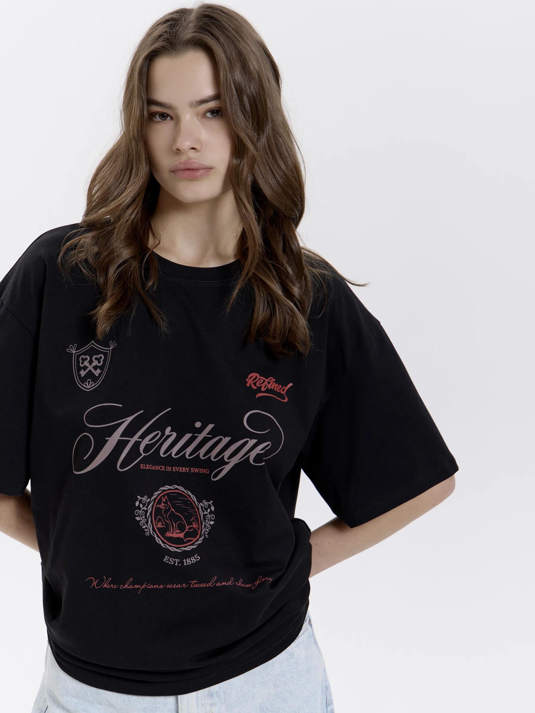 Oversized funny meme print T-shirt 4XL