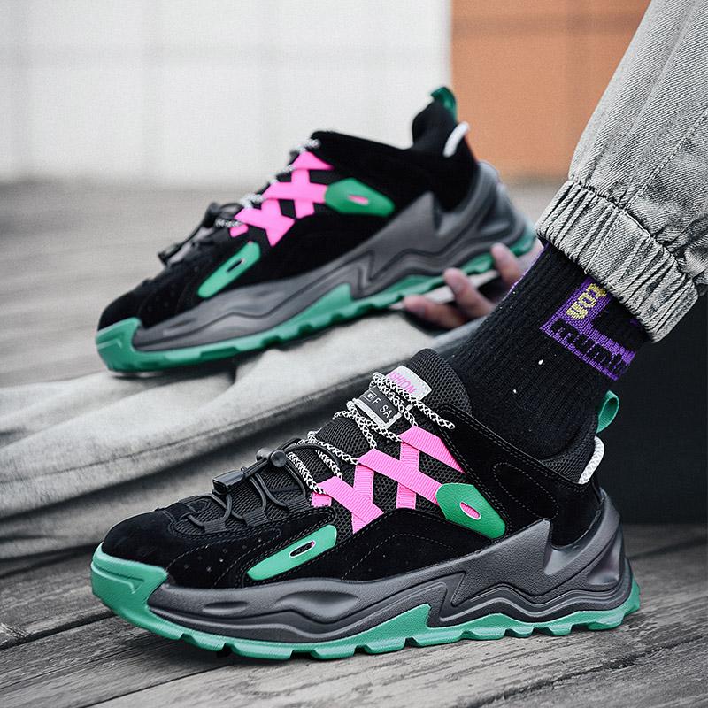 Fashion Fashion Men Sneakers Trend Street Skate Shoes Luxury Thick Soled Dad Casual Shoes for Men Sport Running Shoes Tenis Masculino