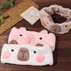 Multi-Color Capybara Headband Wide-brimmed Makeup Headband Cute Cartoon Hairband  Bathroom