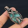 Aquamarine 999 Copper Wire Wrapped Pendant, Handmade Gemstone Pendant Jewelry, Gifts For Wife Brand New Pendant