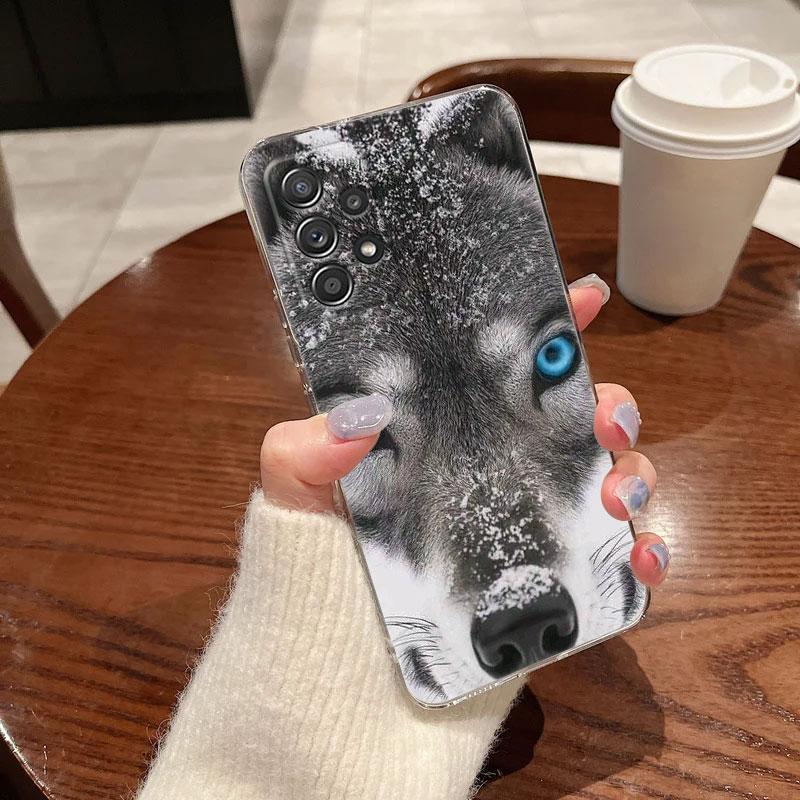 Die Wolf Löwe Katze Klare Weiche Handyhülle Für Samsung Galaxy A56 A57 A37 A55 A54 A36 A35 A26 A25 A16 A17 A07 A52 A34 A73 A53 Hülle
