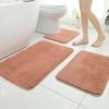 Non-Slip Feet At The Door Of The Bathroom, Toilet U-Shaped Set, Bathroom Absorbent Floor Mat, Household Thickened Plush Dirt-Resistant Carpet