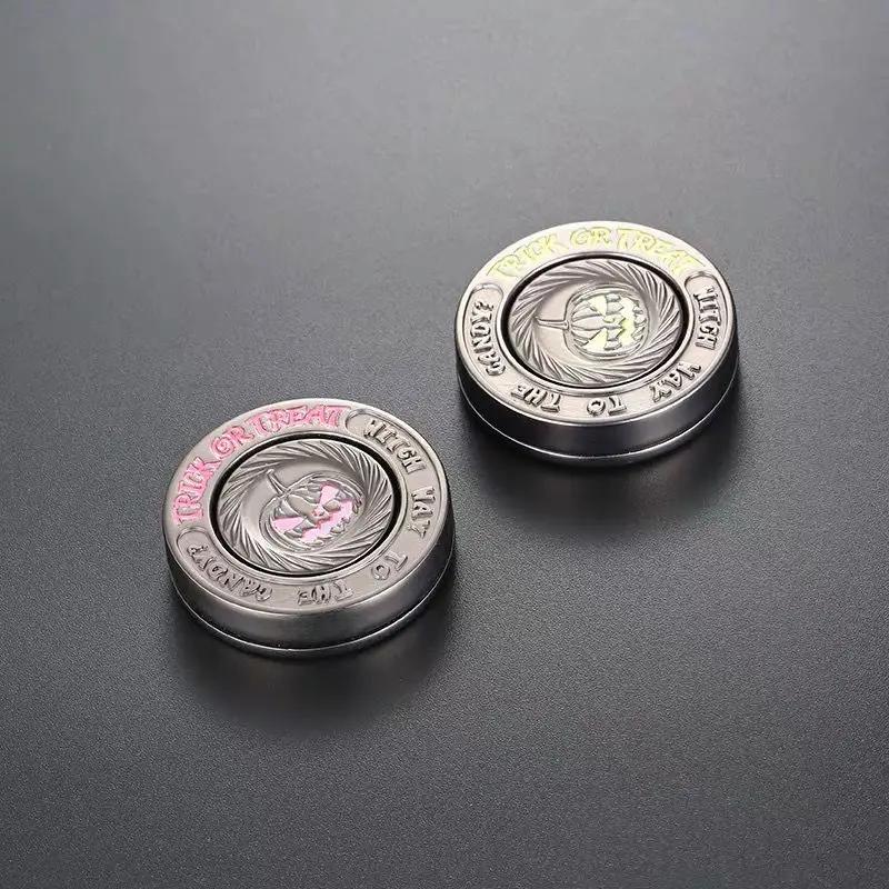 Jouet Fidget en métal, citrouille du diable, pièce tactile magnétique, EDC, jouets sensoriels pour adultes autistes, manivelle, cadeau pour adultes, jouets agités