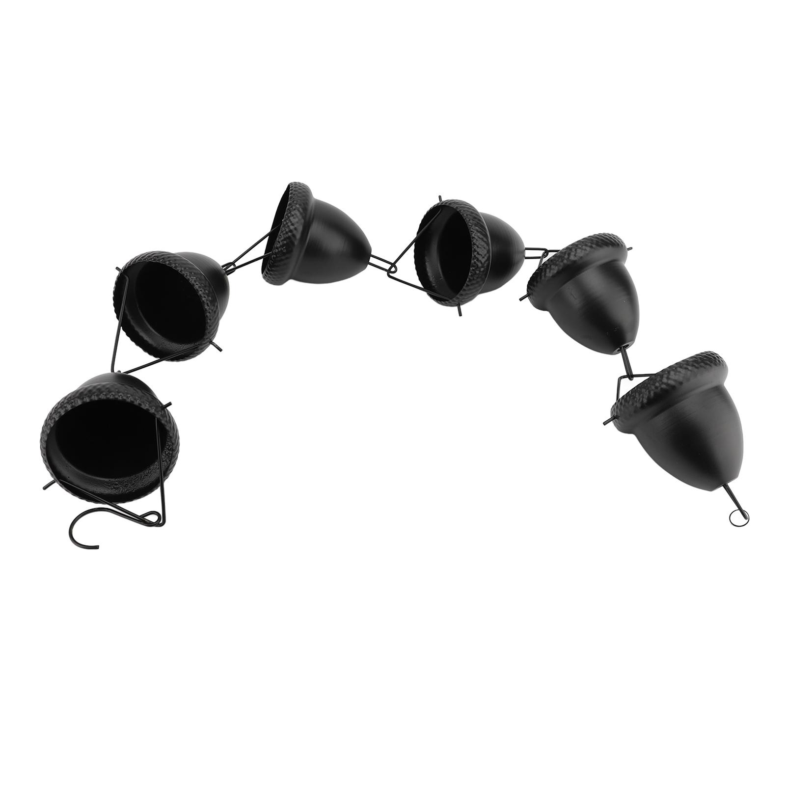 

3.28ft Rain Chain Iron Stylish Acorn Large Cup Rain Catcher Chain Replacement Downspout for Gutters Garden Outdoor Decoration