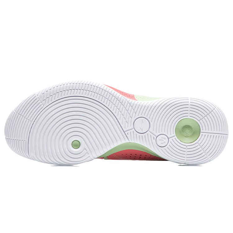 New LINING Sonic 9 Team Basketball Shoes Men Mid Top Tender Fruit Green/Bright Orange Red ABPR017-4