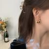 European and American Popular Simple Style Groove Earrings Niche Design High Sense Retro Versatile Temperament Earrings