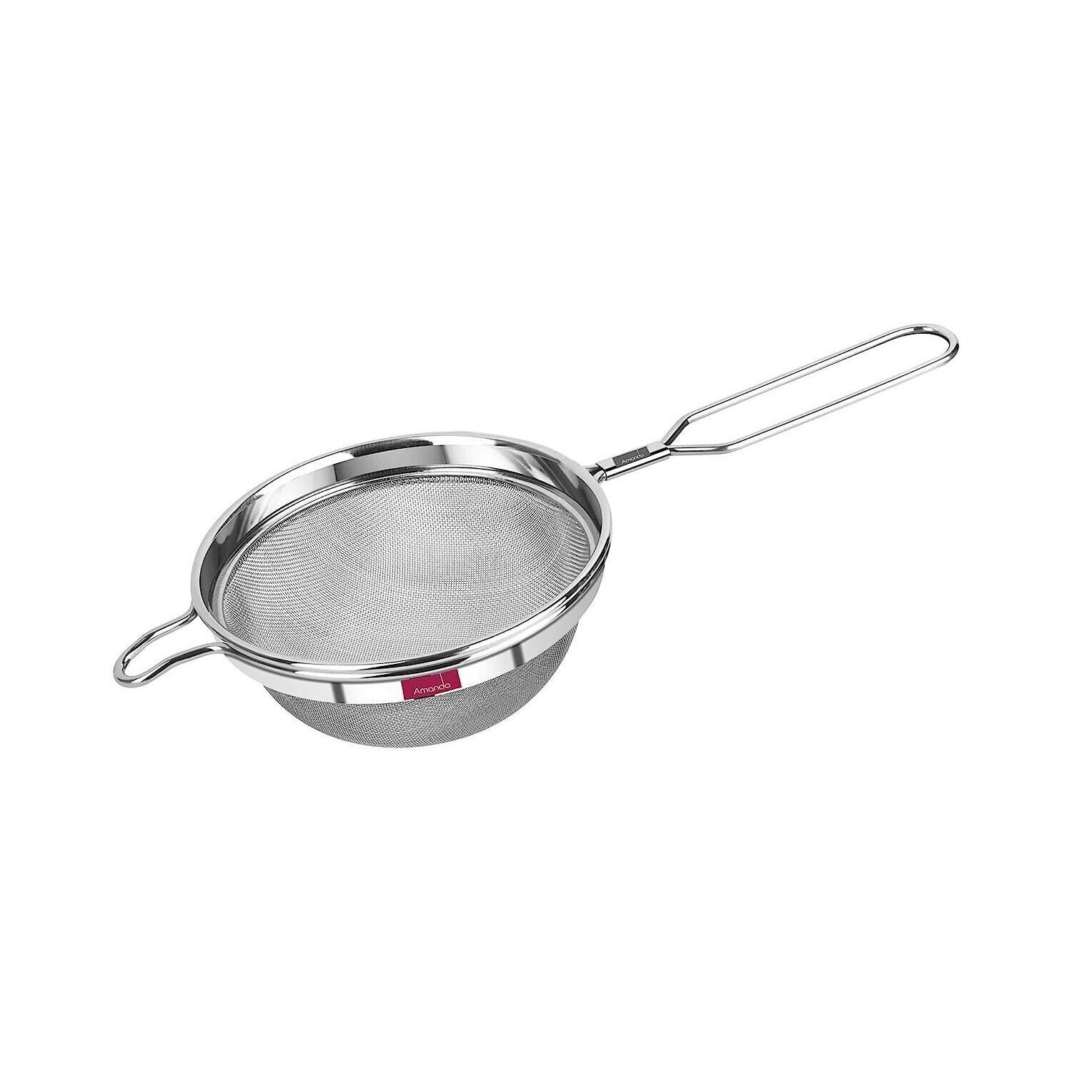 

Stainless Steel Oil & Ghee Stainer With Wire Handle Pack Of 1 MR387