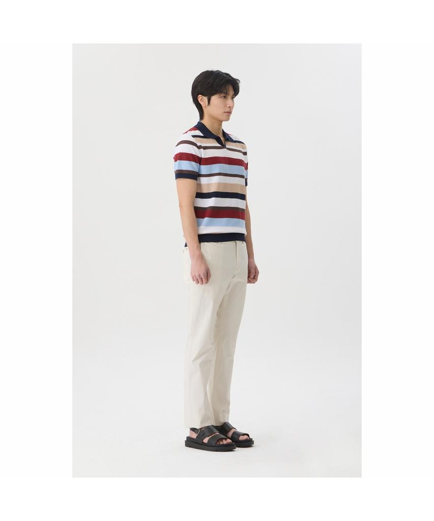 BRENTWOOD [Liberty] Washable Multi-Pattern Polo Neck Sweater Brwam26522Otx