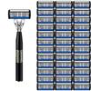 High-end men's razor with anti-slip handle, sharp and smooth stainless steel blade, painless shaving, perfect gift for festivals