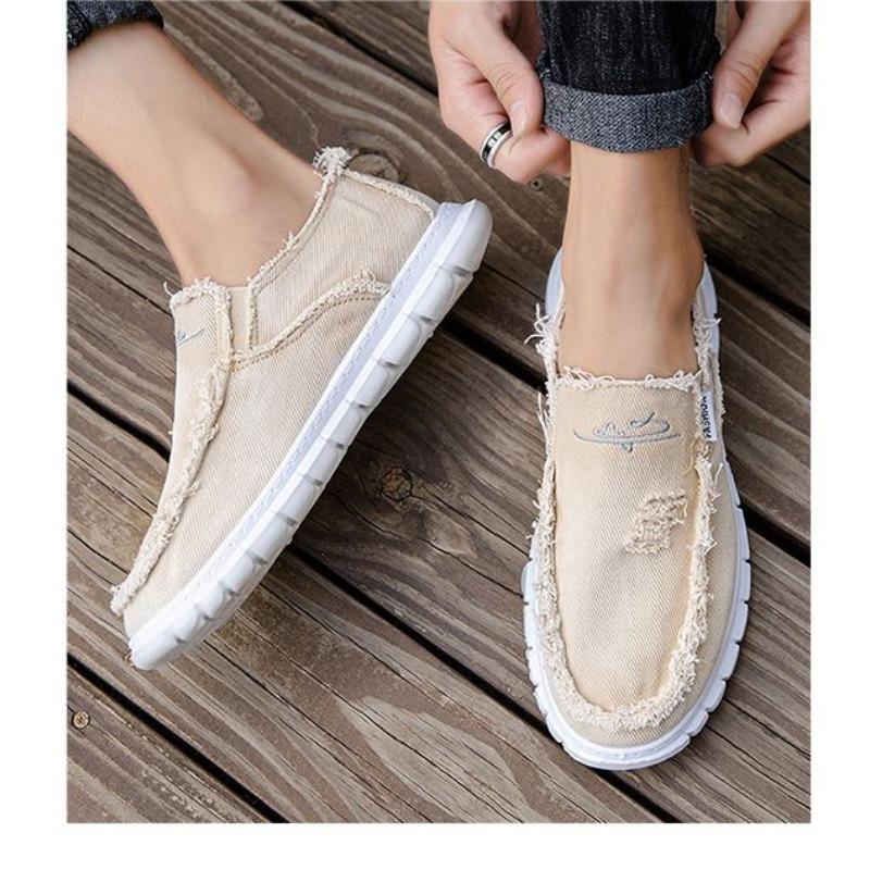 Women's Casual Shoes, Soft Washed Denim Canvas Shoes, Flower Design, Lightweight and Durable, Suitable for Casual Wear and Women's Shoes