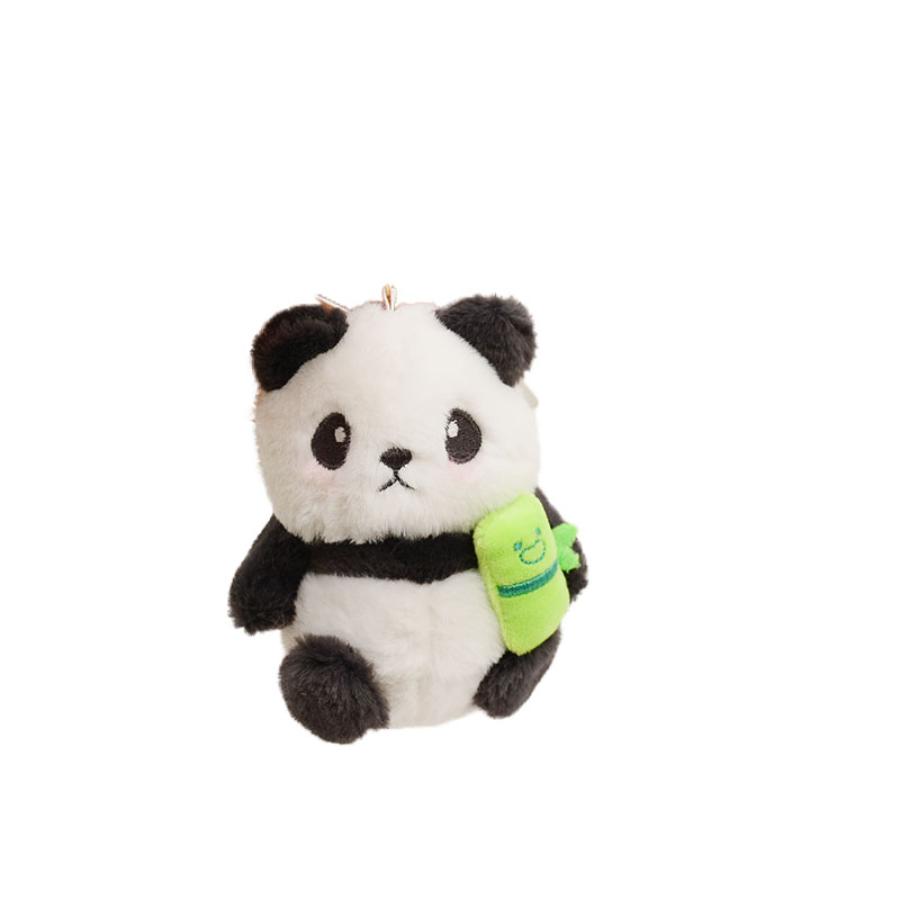 Cute Banboo Panda Plush Toy Keychain Kawaii Panda Pendant Bag Accessories Car Key Chain Pendant Boyfriend Gift Bag Decor